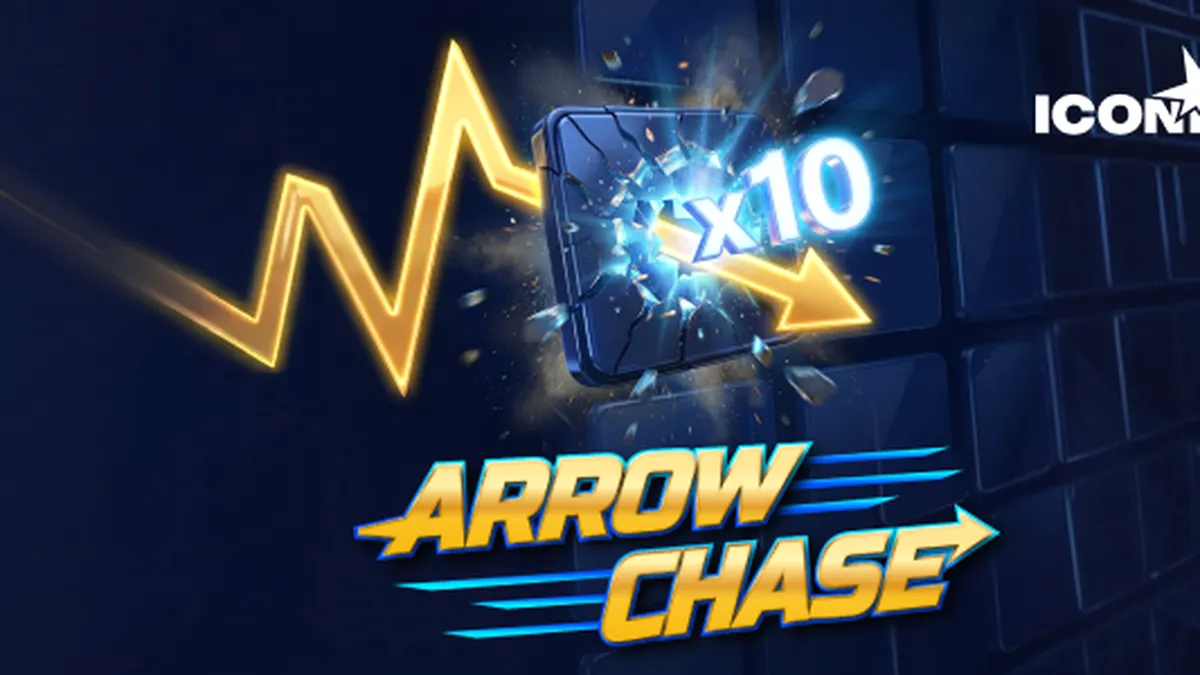 Interface dinâmica do jogo Arrow Chase em um dispositivo móvel